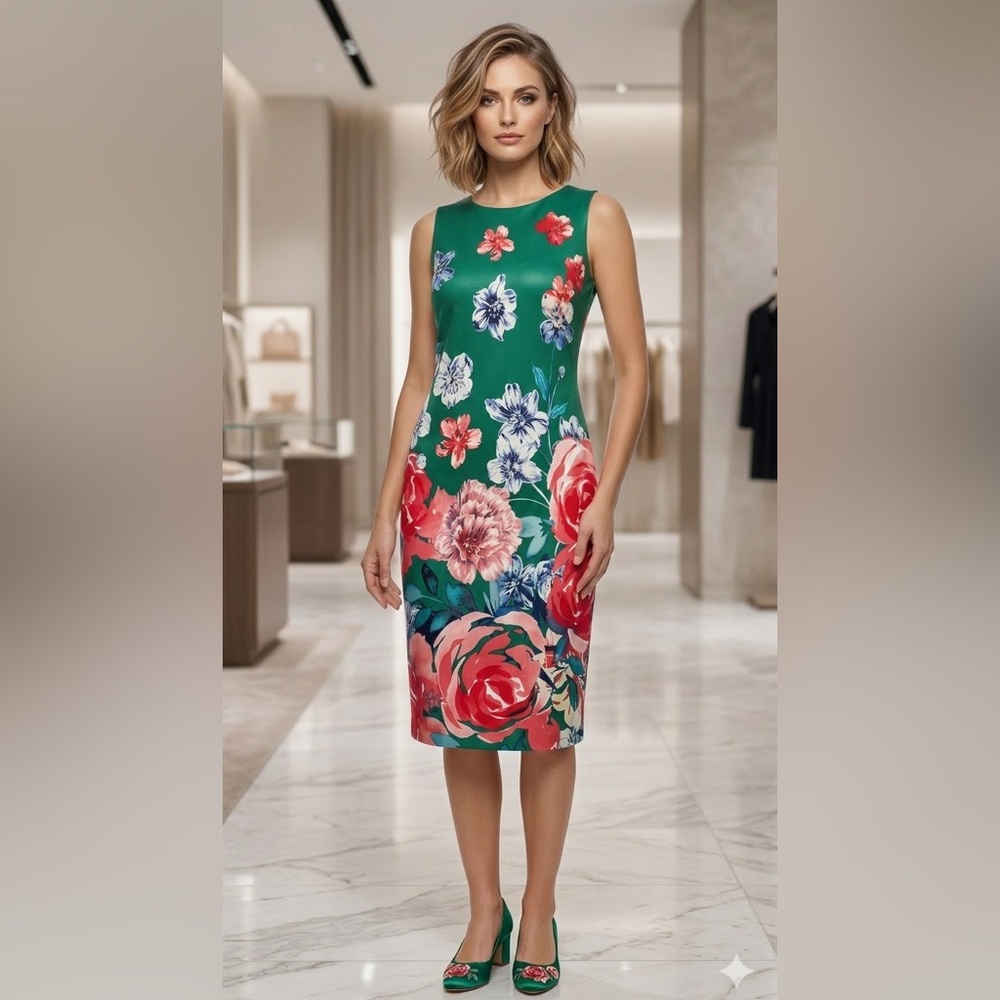 Roz & Ali Sheath Floral Dress